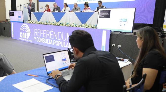 CNE REALIZÓ EL SELLADO DEL SISTEMA INFORMÁTICO DE ESCRUTINIOS Y RESULTADOS PARA EL REFERÉNDUM Y CONSULTA POPULAR 2024