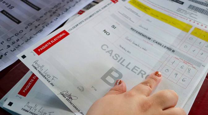 CNE PROCESÓ EL 100% DE LAS ACTAS DEL REFERÉNDUM Y CONSULTA POPULAR EN LAS 24 PROVINCIAS