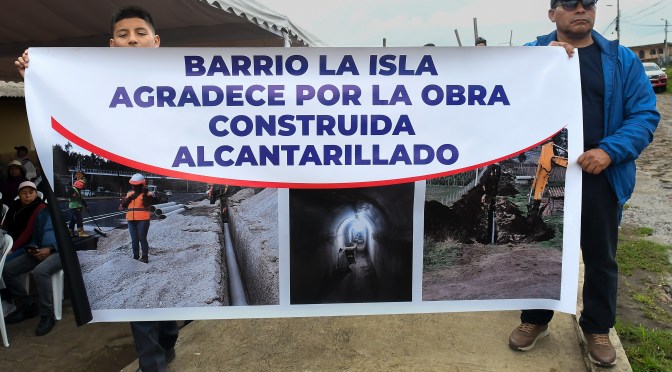 50 AÑOS DE ESPERA POR EL ALCANTARILLADO EN YARUQUÍ TERMINARON