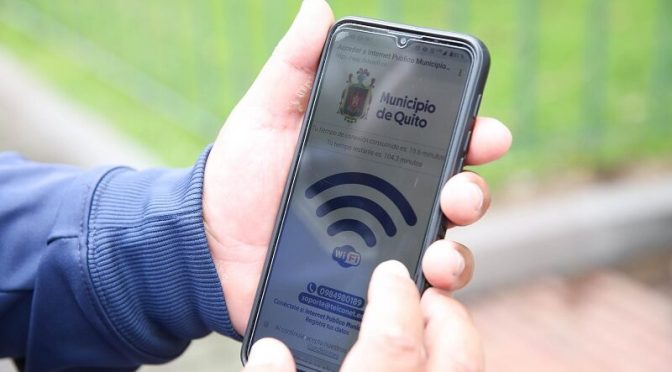 1.500 PUNTOS DE WI-FI GRATUITOS TIENE EL MUNICIPIO DE QUITO