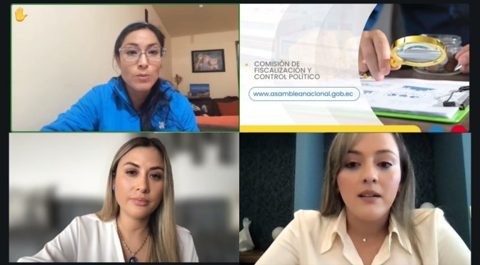 COMISIÓN DE FISCALIZACIÓN RECEPTÓ LAS PRUEBAS DEL JUICIO POLÍTICO CONTRA JOHANNA VERDEZOTO, CONSEJERA DEL CPCCS