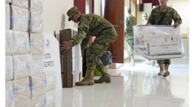 PAQUETES ELECTORALES YA SE ENCUENTRAN EN EL 100% DE RECINTOS DEL PAÍS