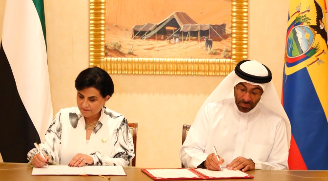 ECUADOR Y EMIRATOS ÁRABES UNIDOS SUSCRIBIERON EL MEMORANDO DE ENTENDIMIENTO SOBRE SEGURIDAD CIBERNÉTICA