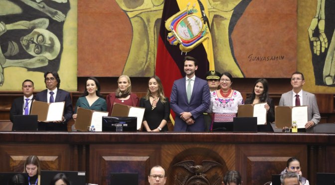 ASAMBLEA NACIONAL POSESIONÓ A LOS PARLAMENTARIOS ANDINOS ELECTOS PARA EL PERÍODO 2025-2029