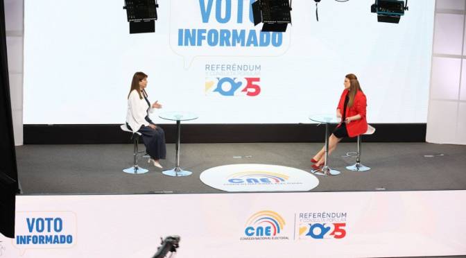 CNE PROMUEVE EL VOTO INFORMADO DEL REFERÉNDUM Y CONSULTA POPULAR 2025