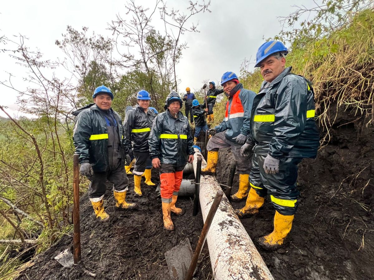 CULMINAN TRABAJOS DE REPARACIÓN DE LA TUBERÍA CARIYACU, PÍNTAG