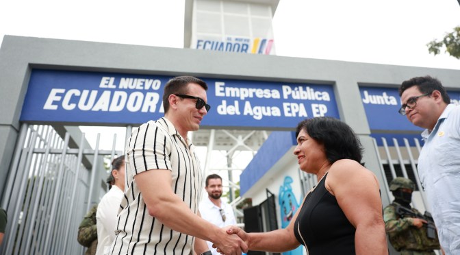 INFRAESTRUCTURA GARANTIZARÁ EL AGUA EN SANTA ELENA