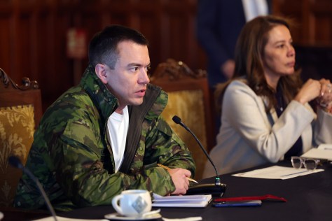 PRESIDENTE NOBOA PRESIDIÓ EL GABINETE MINISTERIAL