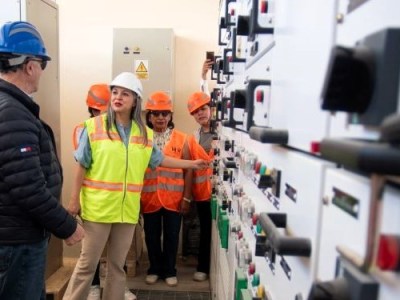 ALCALDESA SUBROGANTE DE QUITO RECORRIÓ LA CONSTRUCCIÓN DE LA PLANTA DE AGUA POTABLE CALDERÓN