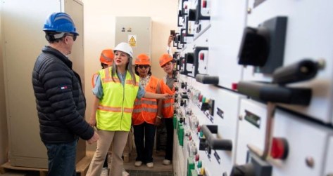 ALCALDESA SUBROGANTE DE QUITO RECORRIÓ LA CONSTRUCCIÓN DE LA PLANTA DE AGUA POTABLE CALDERÓN