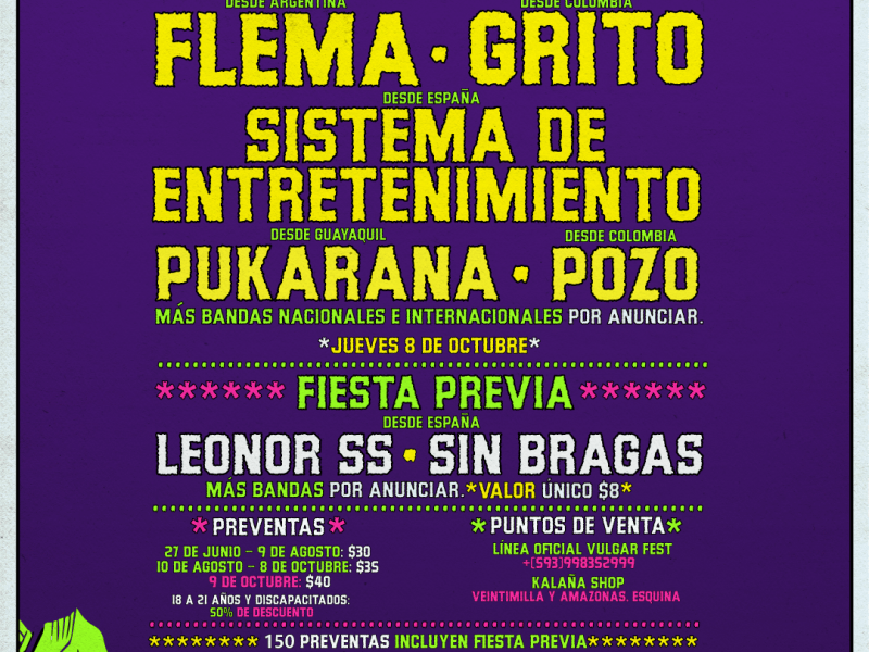 VULGAR FEST DESATA EL PRIMER ANUNCIO DE SU 15ª EDICIÓN