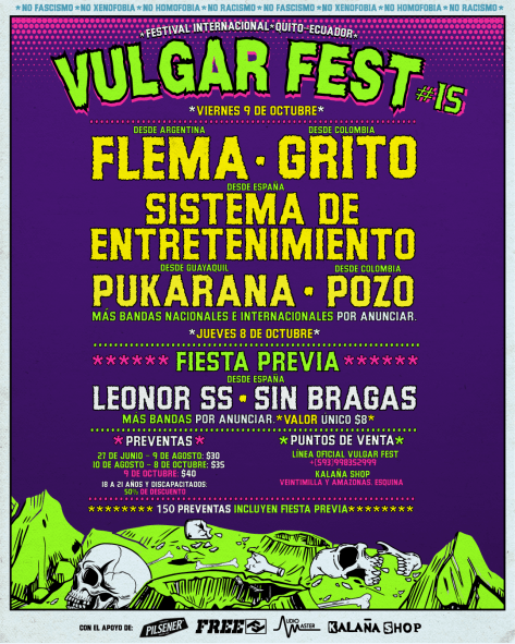 VULGAR FEST DESATA EL PRIMER ANUNCIO DE SU 15ª EDICIÓN