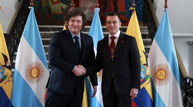 ECUADOR Y ARGENTINA FORTALECEN ALIANZA ESTRATÉGICA EN SEGURIDAD, COMERCIO, ENERGÍA Y COOPERACIÓN BILATERAL
