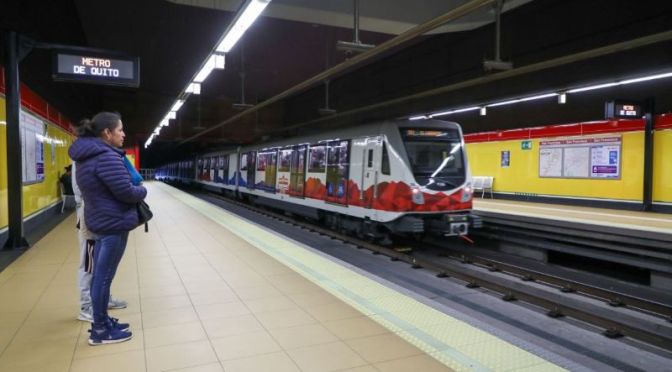 EL METRO DE QUITO OPERARÁ DURANTE LOS CUATRO DÍAS DE FERIADO